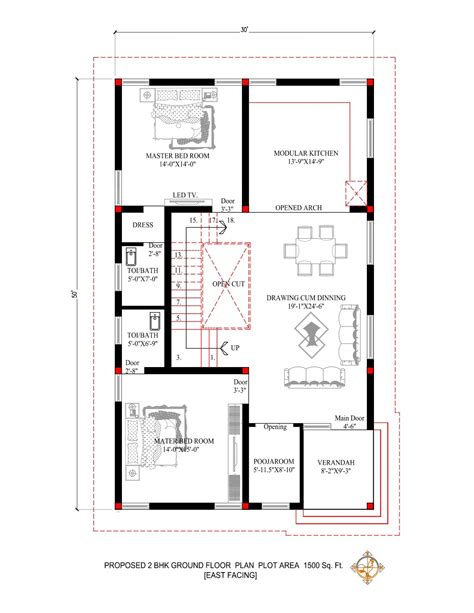 30x50 metal house plans|30x50 2 bedroom floor plan.